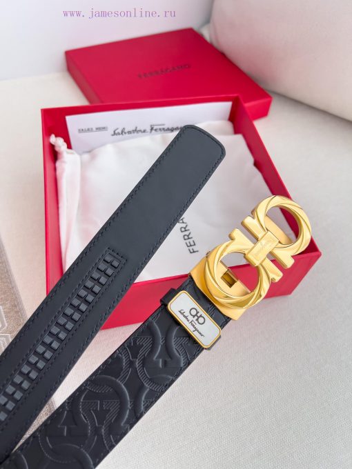 Ferrgamo.. Ferragamo Belt ️ Automatic BeltAutomatic buckle, pure steel material automatic bu qe7746g0 - Image 7