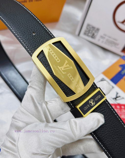 Belt LV Louis Vuitton's top tier replicaThe waistband is made of 100% cowhide, ensuring genu n856s8lv - Image 9