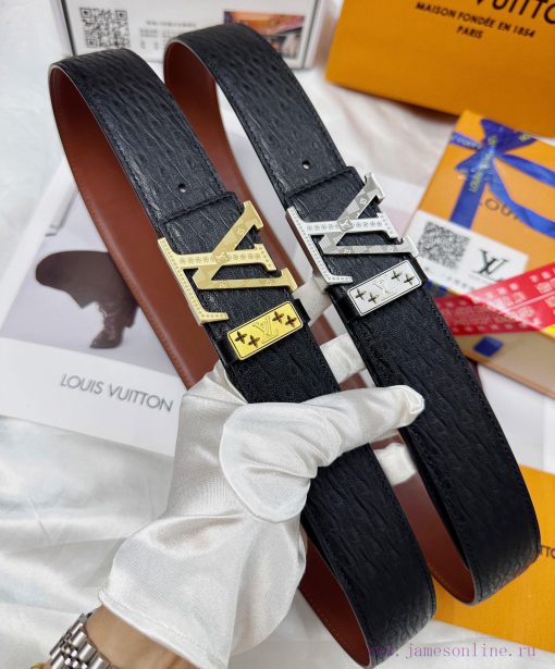 Belt LV Louis Vuitton's top tier replicaThe waistband is made of 100% cowhide, ensuring genu csauee67 - Image 2