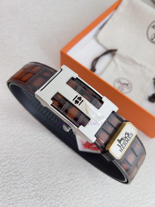 Hermes Her.. Mes ️ Automatic belt buckle waist beltAutomatic buckle, made of pure steel mate qvrlnw1b - Image 3