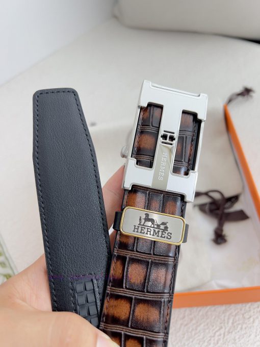 Hermes Her.. Mes ️ Automatic belt buckle waist beltAutomatic buckle, made of pure steel mate qvrlnw1b - Image 7