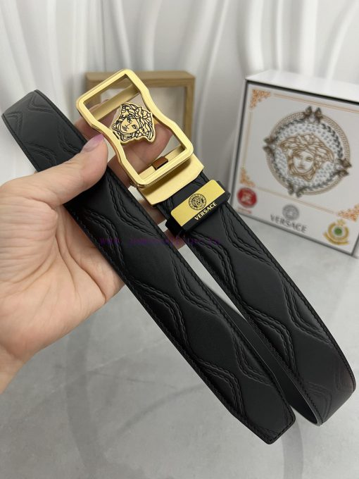 Versace automatic beltMaterial: Leather Belt with 100% Head Layer. The leather belt is guara f8pgd2qy - Image 6
