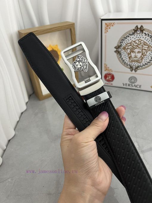 Versace automatic beltMaterial: Leather Belt with 100% Head Layer. The leather belt is guara laqq7iqe - Image 6