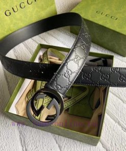 GUCCIGucci belt embossing series, a classic piece with a width of 3.8cm that remains unchang hek7ma92