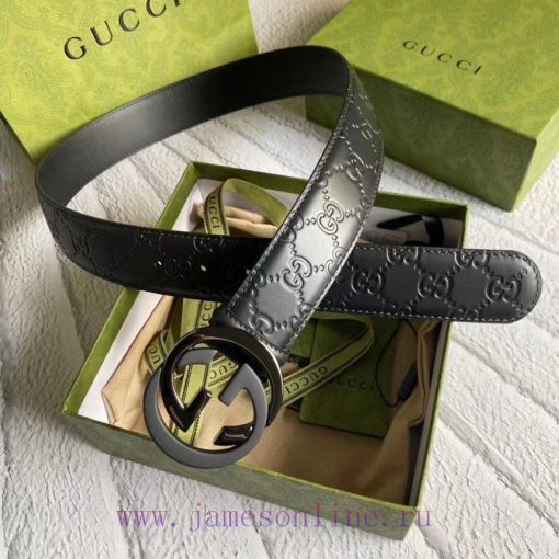 GUCCIGucci belt embossing series, a classic piece with a width of 3.8cm that remains unchang hek7ma92 - Image 2