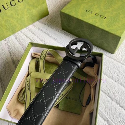 GUCCIGucci belt embossing series, a classic piece with a width of 3.8cm that remains unchang hek7ma92 - Image 6