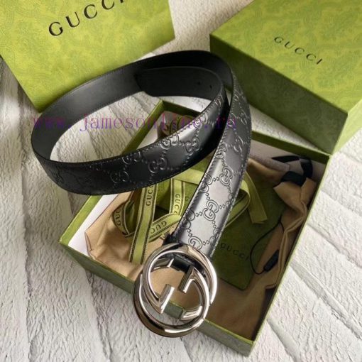 GUCCIGucci belt embossing series, a classic piece with a width of 3.8cm that remains unchang nc022cv5 - Image 7