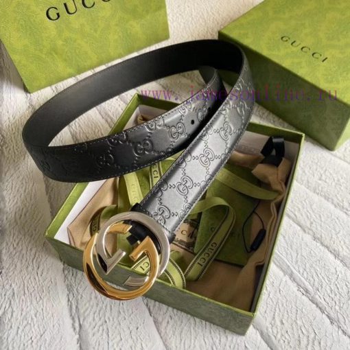 GUCCIGucci belt embossing series, a classic piece with a width of 3.8cm that remains unchang rzqz1jge - Image 7
