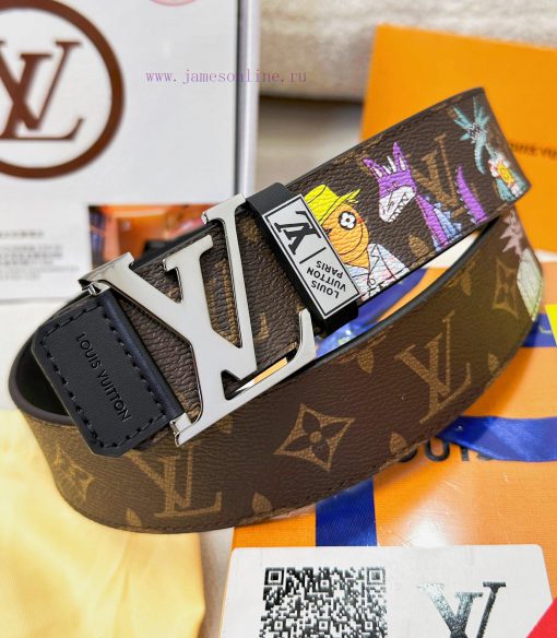 Belt LV Louis ReproductionBelt made of 100% head layer cowhide, ensuring genuine leather sti oo9amm5m - Image 6