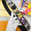 Belt LV Louis ReproductionBelt made of 100% head layer cowhide, ensuring genuine leather sti 76nnllup