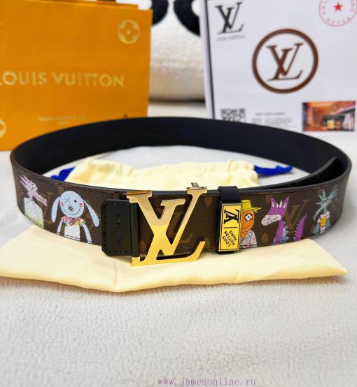 Belt LV Louis ReproductionBelt made of 100% head layer cowhide, ensuring genuine leather sti 76nnllup - Image 6