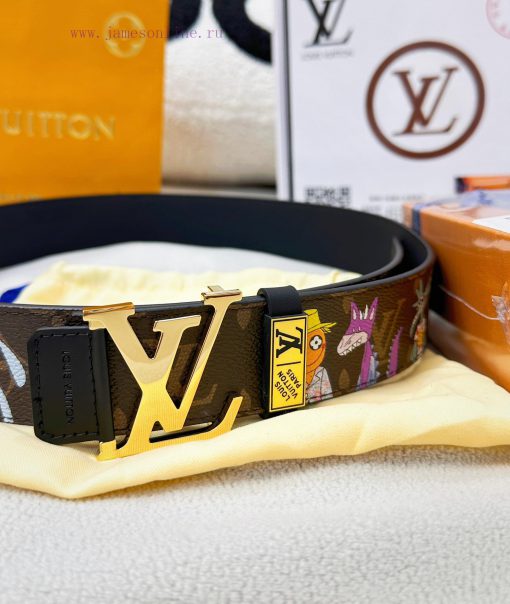 Belt LV Louis ReproductionBelt made of 100% head layer cowhide, ensuring genuine leather sti 76nnllup - Image 8