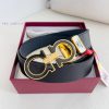 Ferragamo Ferrgamo ️ Belt and beltHanging buckle, classic hanging buckle made of pure copper sql89f0v