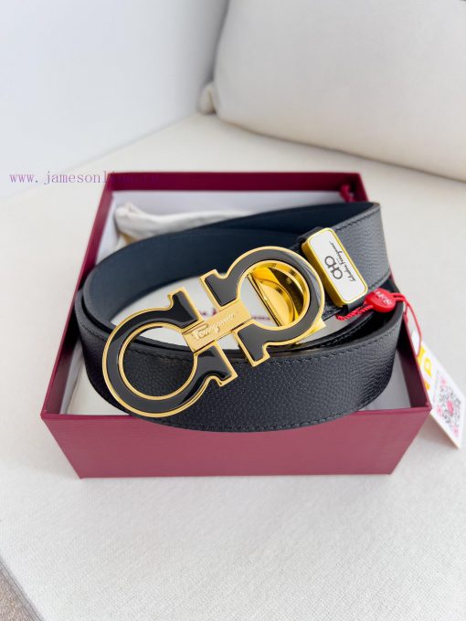 Ferragamo Ferrgamo ️ Belt and beltHanging buckle, classic hanging buckle made of pure copper sql89f0v