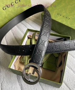 GUCCIGucci belt embossing series, a classic piece with a width of 3.8cm that remains unchang d152d7ba