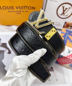 Belt LV Louis Vuitton's top tier replicaThe waistband is made of 100% head layer cowhide, en zi2end2x