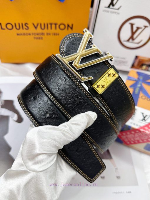 Belt LV Louis Vuitton's top tier replicaThe waistband is made of 100% head layer cowhide, en zi2end2x - Image 2