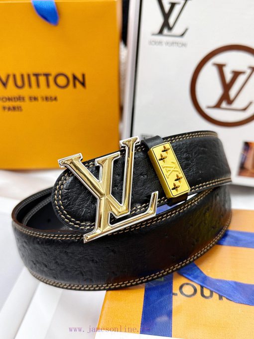Belt LV Louis Vuitton's top tier replicaThe waistband is made of 100% head layer cowhide, en 1yfbllf2 - Image 6