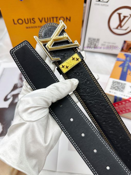 Belt LV Louis Vuitton's top tier replicaThe waistband is made of 100% head layer cowhide, en zi2end2x - Image 5