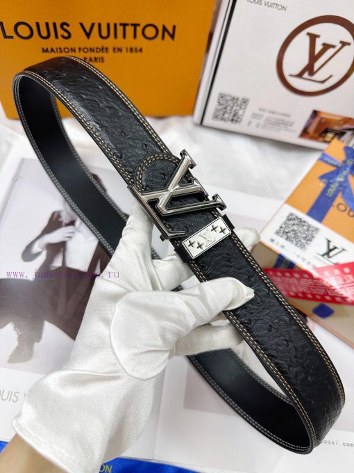 Belt LV Louis Vuitton's top tier replicaThe waistband is made of 100% head layer cowhide, en 8ujregp9 - Image 8