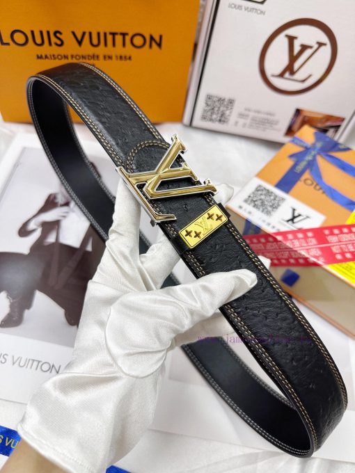 Belt LV Louis Vuitton's top tier replicaThe waistband is made of 100% head layer cowhide, en zi2end2x - Image 8