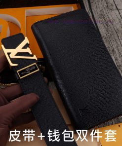 LV. Yilu Weideng Double Piece SetWooden box, belt+wallet, two-piece setGrade: Imported 100% yreoc6wd
