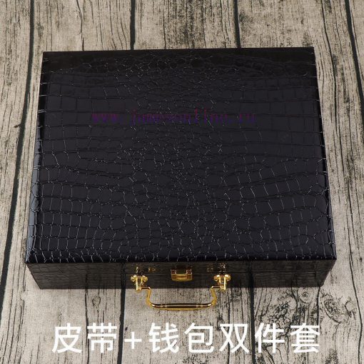 LV. Yilu Weideng Double Piece SetWooden box, belt+wallet, two-piece setGrade: Imported 100% vyl3wyep - Image 10