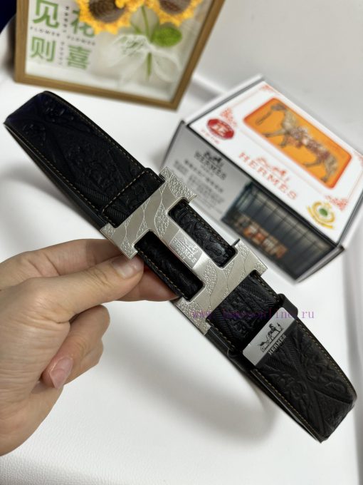 Hermes Hermès  Material: Leather Belt with 100% Head Layer. The leather belt is guaranteed t ij3f8crh - Image 6