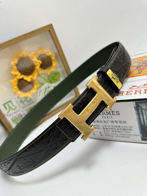 Hermes Hermès  Material: Leather Belt with 100% Head Layer. The leather belt is guaranteed t djrzx44r - Image 8