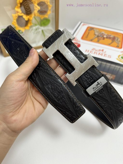 Hermes Hermès  Material: Leather Belt with 100% Head Layer. The leather belt is guaranteed t ij3f8crh - Image 8