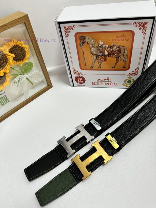 Hermes Hermès  Material: Leather Belt with 100% Head Layer. The leather belt is guaranteed t djrzx44r - Image 10