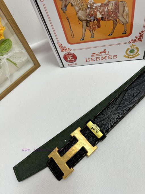Hermes Hermès  Material: Leather Belt with 100% Head Layer. The leather belt is guaranteed t ij3f8crh - Image 9