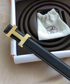Hermes Women's 2.4cm Stainless Steel Four Corner Metal Buckle with Cross Pattern on the Head 5x9zfuf6