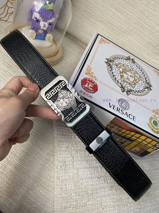 Versace. VersaceMaterial: Leather Belt with 100% Head Layer. The leather belt is guaranteed k0wdct3h - Image 5