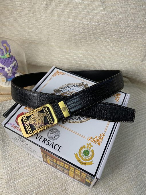 Versace. VersaceMaterial: Leather Belt with 100% Head Layer. The leather belt is guaranteed gen43vbm - Image 5