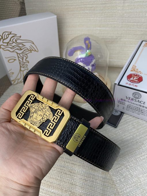 Versace. VersaceMaterial: Leather Belt with 100% Head Layer. The leather belt is guaranteed gen43vbm - Image 6