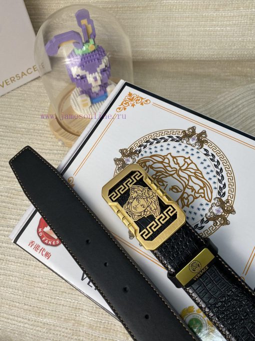 Versace. VersaceMaterial: Leather Belt with 100% Head Layer. The leather belt is guaranteed gen43vbm - Image 8