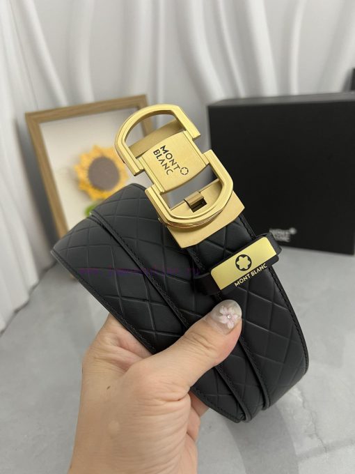 Montblanc Automatic BeltMaterial: Leather Belt with 100% Head Layer. The leather belt is gua 0mnrc3r3 - Image 2