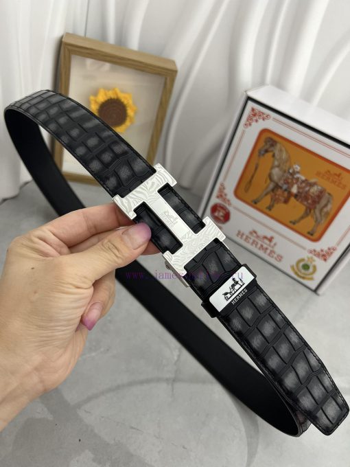 Hermes Herm è s automatic beltMaterial: Leather Belt with 100% Head Layer. The leather belt hxys2pte - Image 7