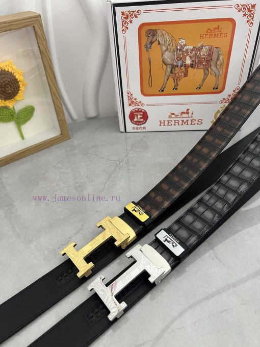 Hermes Herm è s automatic beltMaterial: Leather Belt with 100% Head Layer. The leather belt 2dax122w - Image 8
