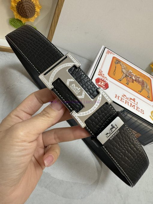 Hermes Hermès  Material: Leather Belt with 100% Head Layer. The leather belt is guaranteed t bds1v6aw - Image 6