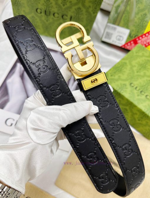 Belt Gucci Gucci automatic buckle-Belt replica Gucci The automatic belt series is made of 10 bfn22w90 - Image 5