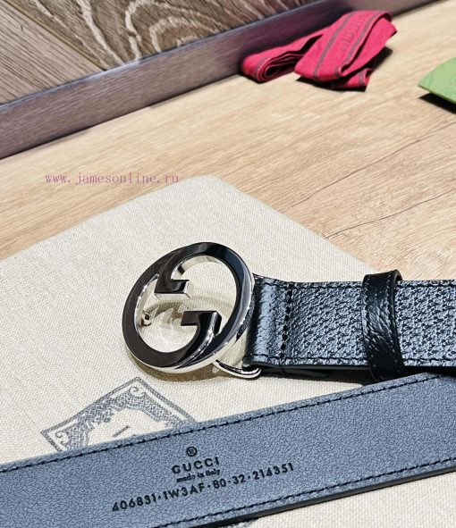 Comes with a complete gift boxGucci width 3.0cm imported original black cat paw pattern pair cy55fp5o - Image 5