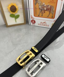 Hermes Herm è s automatic beltMaterial: Leather Belt with 100% Head Layer. The leather belt whl05x4i