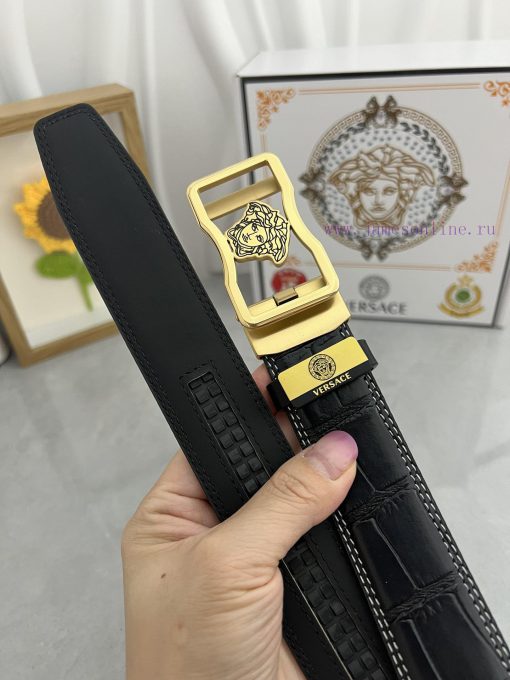 Versace automatic beltMaterial: Leather Belt with 100% Head Layer. The leather belt is guara qo2nt5i1 - Image 6