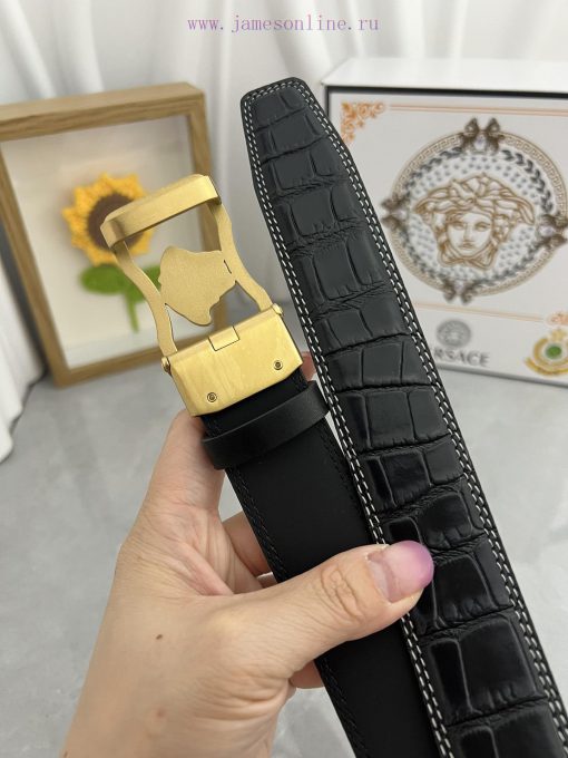 Versace automatic beltMaterial: Leather Belt with 100% Head Layer. The leather belt is guara qo2nt5i1 - Image 7