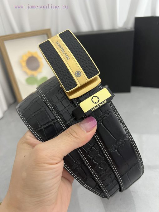 Montblanc Automatic BeltMaterial: Leather Belt with 100% Head Layer. The leather belt is gua mzfpvrps