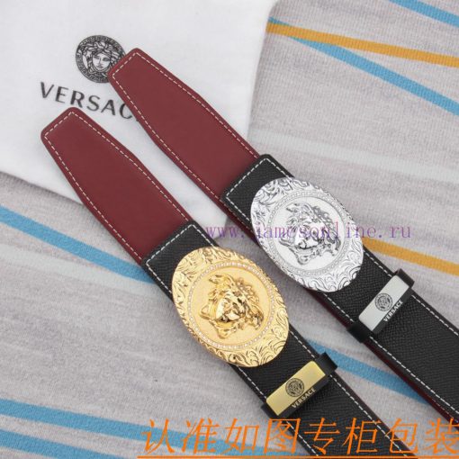 Belt belt Versace cowhide beltMen's belt material: 100% head layer cowhide belt, guaranteed 2su5i1d4 - Image 2