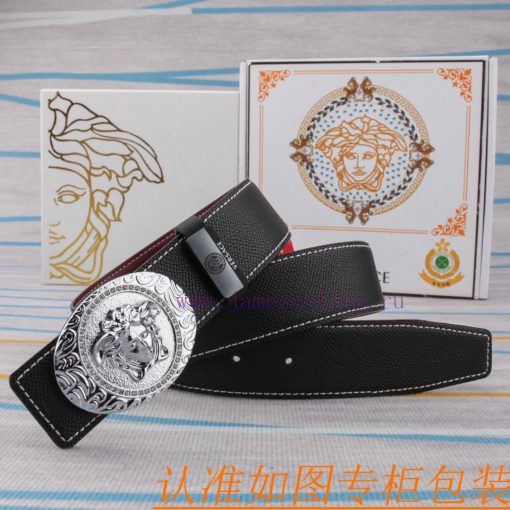 Belt belt Versace cowhide beltMen's belt material: 100% head layer cowhide belt, guaranteed 2su5i1d4 - Image 4