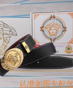 Belt belt Versace cowhide beltMen's belt material: 100% head layer cowhide belt, guaranteed cg9mg7xf